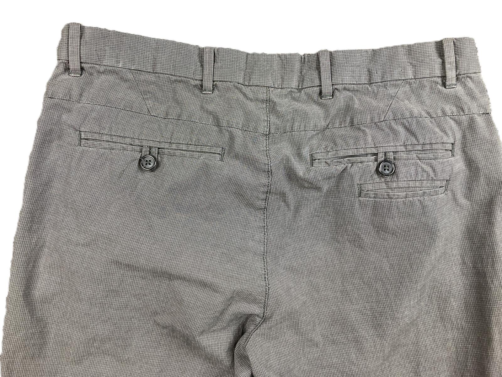 Calvin Klein Mens Gray Textured Chino Pants 100% Cotton Straight Leg 31x32