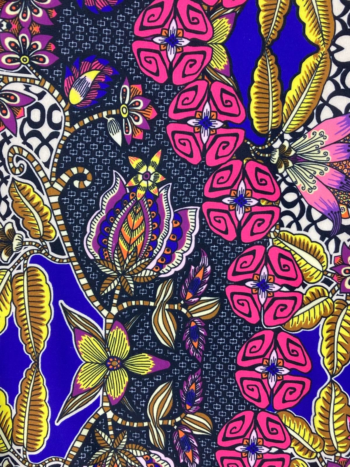 Onzie Women’s Capri Yoga Leggings Floral Print Workout Multi-Color Sz S/M