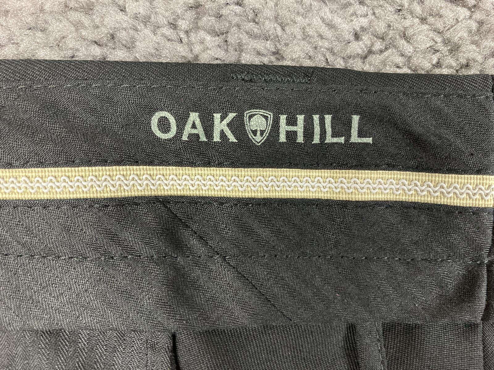 Oak Hill Dress Pants Men's Black Comfort Stretch Waist Big Tall Sz 48x32