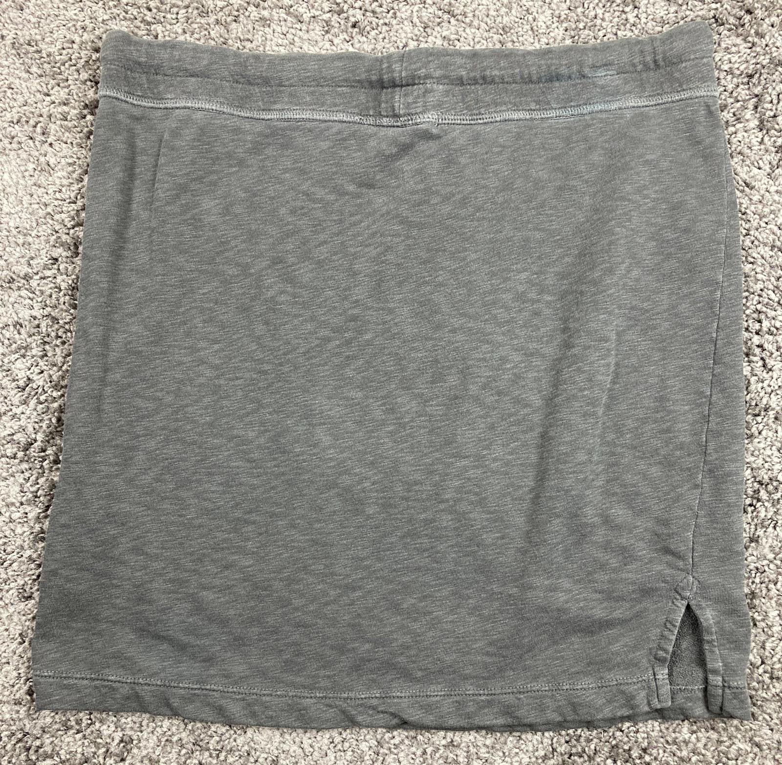James Perse Standard gray drawstring knit skirt women Size 3 (10-12) Large