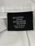 Martin Gordon Dress Shirt Men's White Checkered Collar Men’s Size L