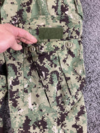 US Navy NWU Type III Camo Cargo Trousers Pants Short Digital AOR2 Ripstop Sz S