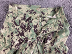 US Navy NWU Type III Camo Cargo Trousers Pants Short Digital AOR2 Ripstop Sz S