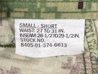 US Navy NWU Type III Camo Cargo Trousers Pants Short Digital AOR2 Ripstop Sz S