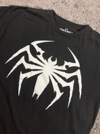 Marvel Spider-Man 2 Venom White Spider Logo T-Shirt Black Men’s XL Mad Engine