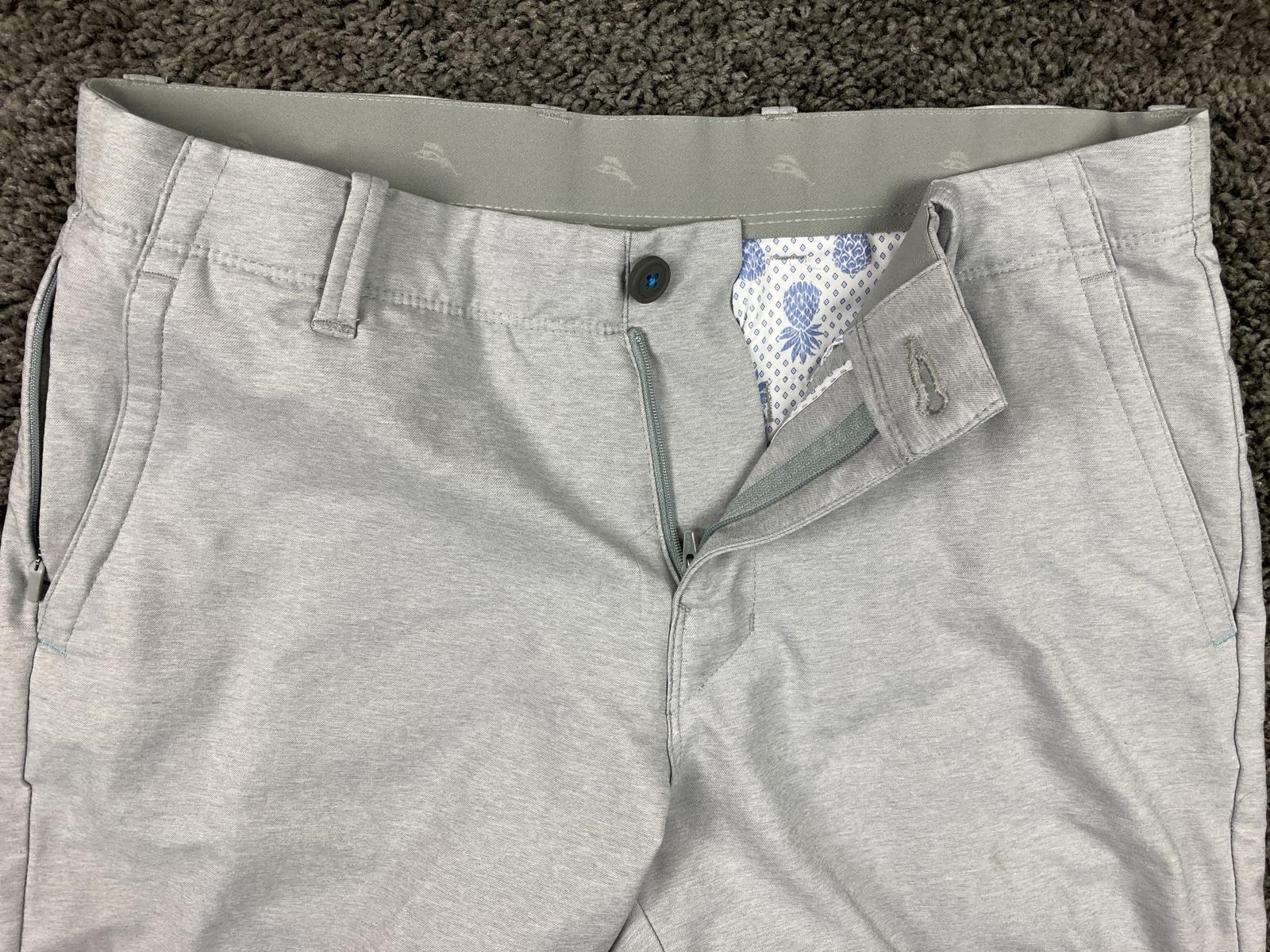 Tommy Bahama On Par Island Zone Men's Shorts 8" Golf Light Grey Size 32