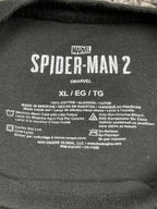 Marvel Spider-Man 2 Venom White Spider Logo T-Shirt Black Men’s XL Mad Engine