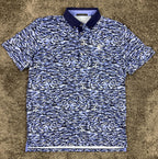 Greyson Polo Shirt La Costa Logo Mens Size L Wolf Blue Camo NWT