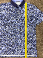 Greyson Polo Shirt La Costa Logo Mens Size L Wolf Blue Camo NWT