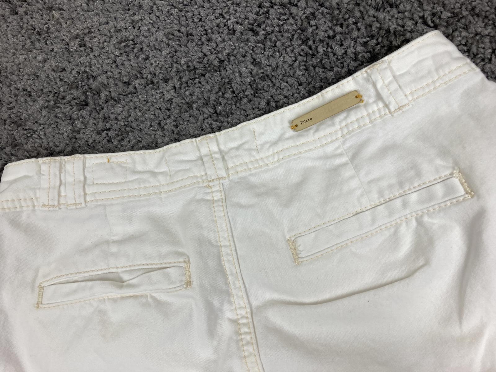 Pilcro & the Letterpress Anthropology White Ankle Skinny Pants Women 25 Stretch