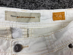 Pilcro & the Letterpress Anthropology White Ankle Skinny Pants Women 25 Stretch