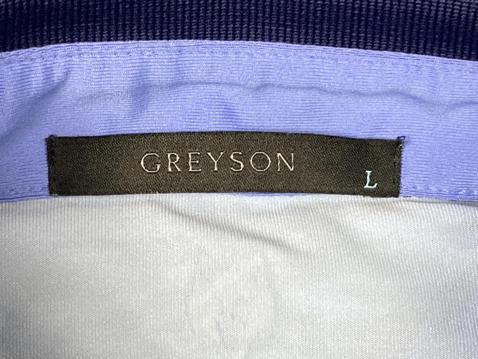 Greyson Polo Shirt La Costa Logo Mens Size L Wolf Blue Camo NWT