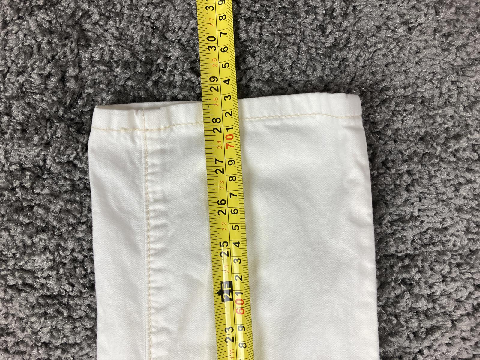 Pilcro & the Letterpress Anthropology White Ankle Skinny Pants Women 25 Stretch