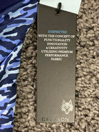 Greyson Polo Shirt La Costa Logo Mens Size L Wolf Blue Camo NWT