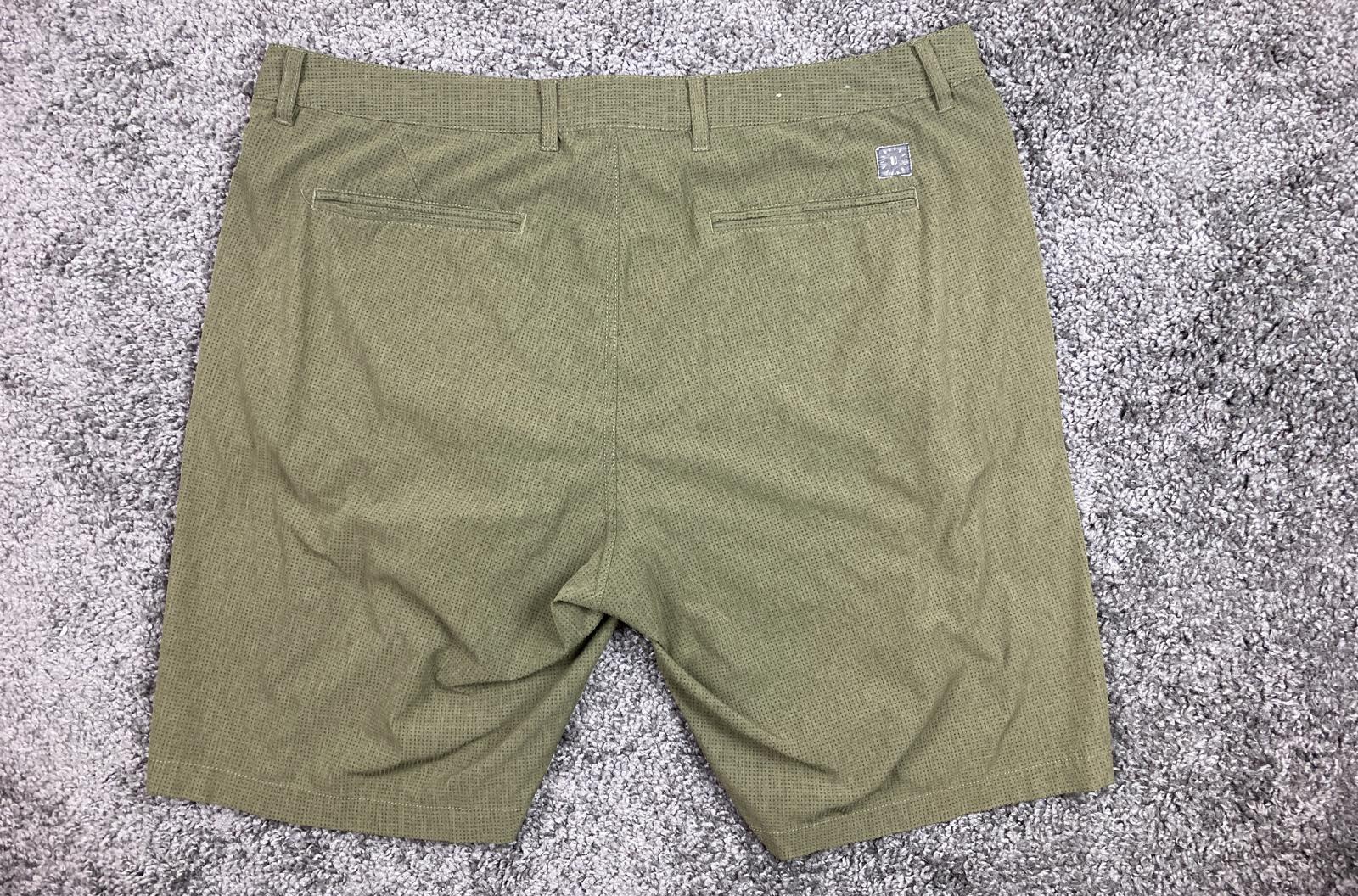 Linksoul Boardwalker Golf Shorts Men Size 38 Olive Green Stretch Knit Comfort