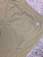 Linksoul Boardwalker Golf Shorts Men Size 38 Olive Green Stretch Knit Comfort