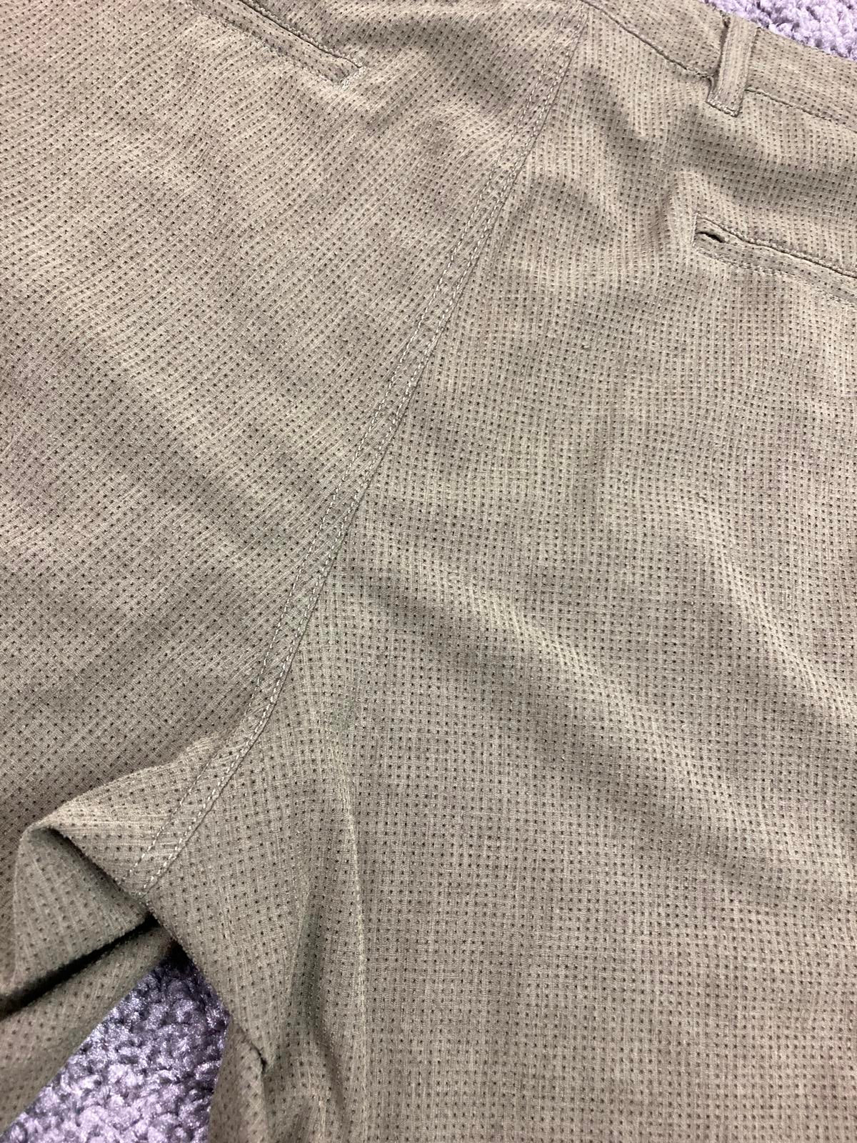 Linksoul Boardwalker Golf Shorts Men Size 38 Olive Green Stretch Knit Comfort