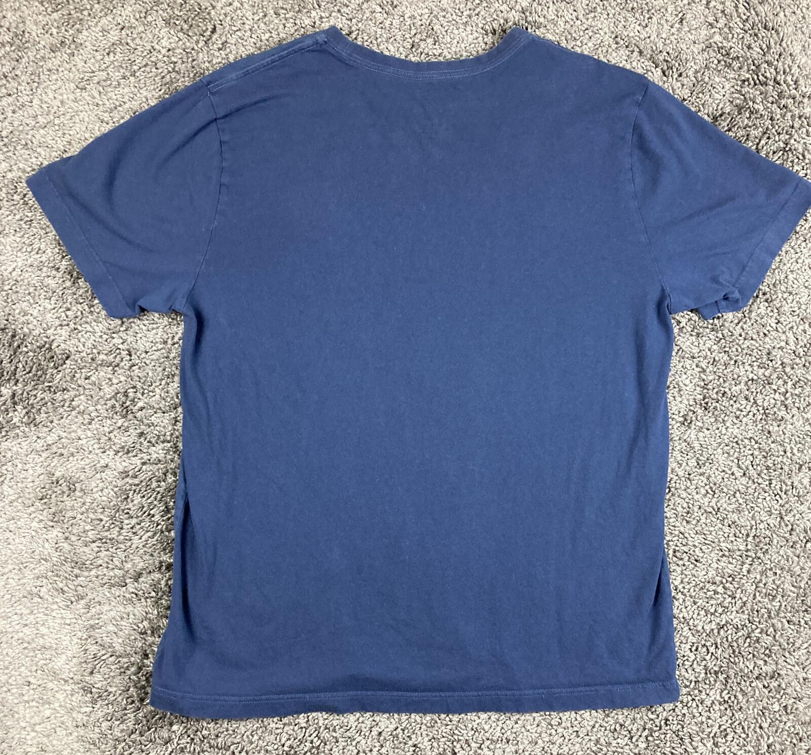 Hurley T Shirt Mens Blue Icon Slash Tee Short Sleeve Skate Surf Crew Neck Sz XL