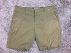 Linksoul Boardwalker Golf Shorts Men Size 38 Olive Green Stretch Knit Comfort
