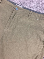Linksoul Boardwalker Golf Shorts Men Size 38 Olive Green Stretch Knit Comfort