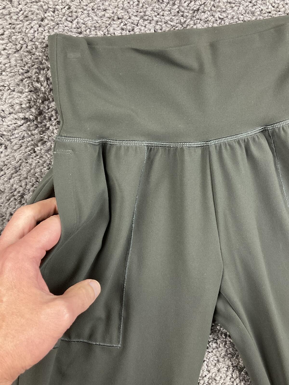 Athleta Salutation Jogger Powervita Pants Green Gym Yoga XSP XS Petite