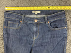 CAbi Lou Lou 334 Women Dark Wash Straight Leg Jeans Denim Classic Stretch Sz 8