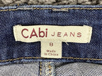 CAbi Lou Lou 334 Women Dark Wash Straight Leg Jeans Denim Classic Stretch Sz 8