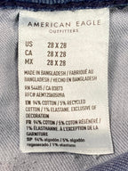 American Eagle Jeans AirFlex+ Original Bootcut Mens Light Wash Blue Size 29x25