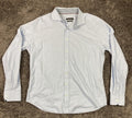 Bugatchi Dress Shirt Shaped Fit Mens Light Blue Size XL