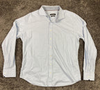 Bugatchi Dress Shirt Shaped Fit Mens Light Blue Size XL