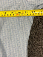 Bugatchi Dress Shirt Shaped Fit Mens Light Blue Size XL