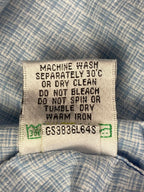 Bugatchi Dress Shirt Shaped Fit Mens Light Blue Size XL