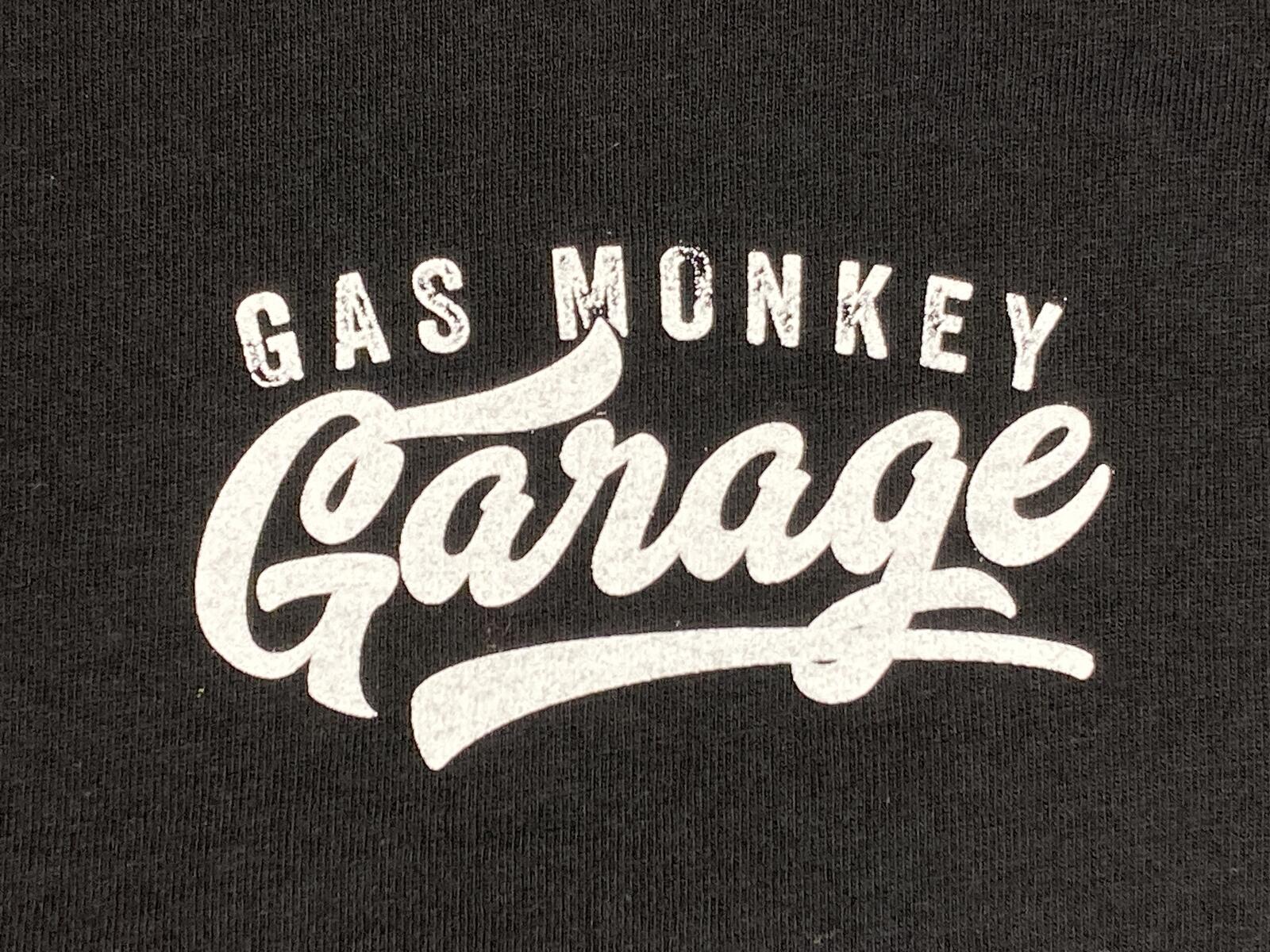 Gas Monkey Garage T-Shirt Mens Black Long Sleeve Hot Rod Shop Graphic Dallas L