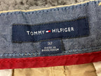 Tommy Hilfiger Chino Shorts Men Size 32 Beige Tan Lightweight Cotton Casual