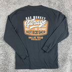 Gas Monkey Garage T-Shirt Mens Black Long Sleeve Hot Rod Shop Graphic Dallas L