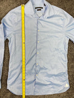John Varvatos USA Dress Shirt Slim Fit Mens  Light Blue Size 15.5 (34/35)
