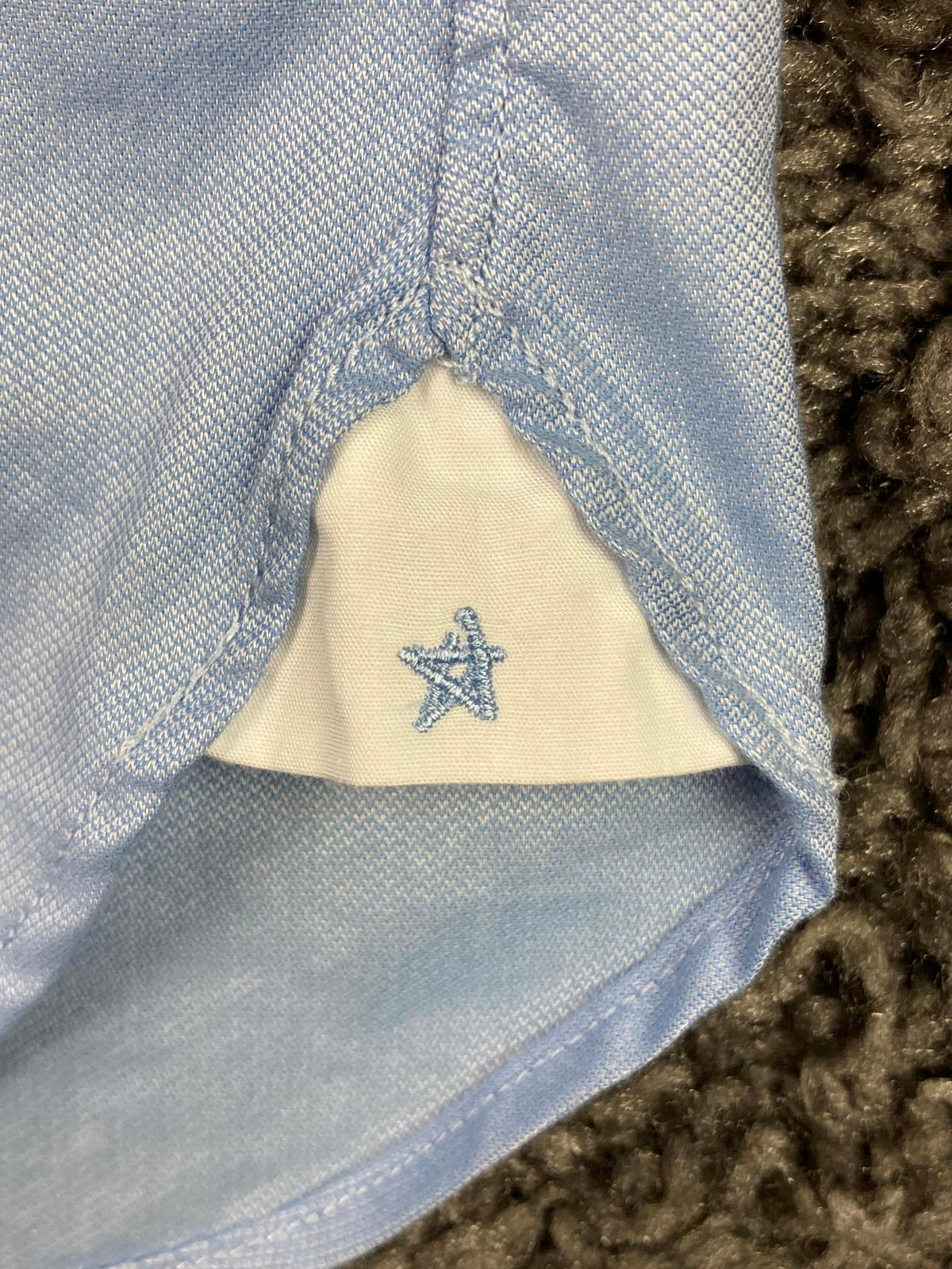 John Varvatos USA Dress Shirt Slim Fit Mens  Light Blue Size 15.5 (34/35)