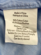 John Varvatos USA Dress Shirt Slim Fit Mens  Light Blue Size 15.5 (34/35)