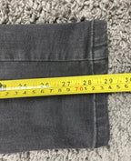 Levi's 502 Straight Fit Jeans Black Denim Stretch Dark Wash Youth Sz 16 (28x30)
