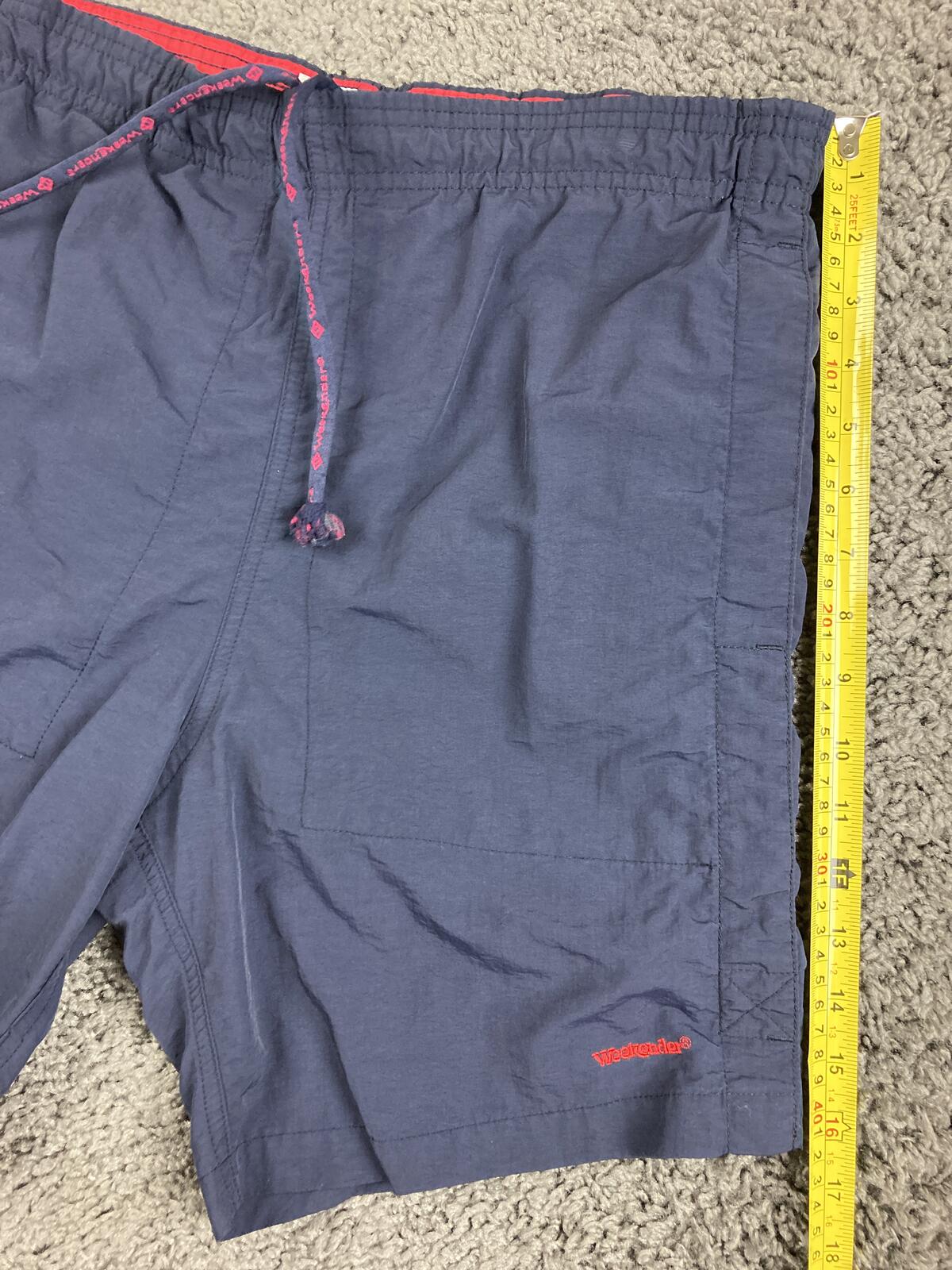 Weekender Swim Trunks Men's Sz S Navy Blue Nylon Mesh Board Shorts 7"