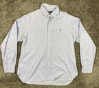 Polo Ralph Lauren Dress Shirt Custom Fit Blue Button-Down Men's Size 17/43