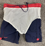 Weekender Swim Trunks Men's Sz S Navy Blue Nylon Mesh Board Shorts 7"