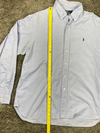 Polo Ralph Lauren Dress Shirt Custom Fit Blue Button-Down Men's Size 17/43