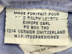 Polo Ralph Lauren Dress Shirt Custom Fit Blue Button-Down Men's Size 17/43