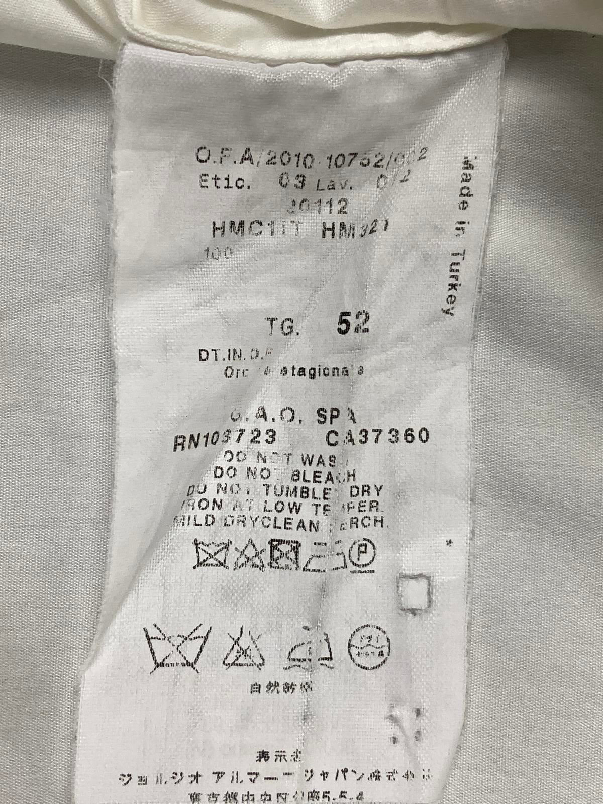 Armani Collezioni Dress Shirt White Pleated Front Women’s Size 16