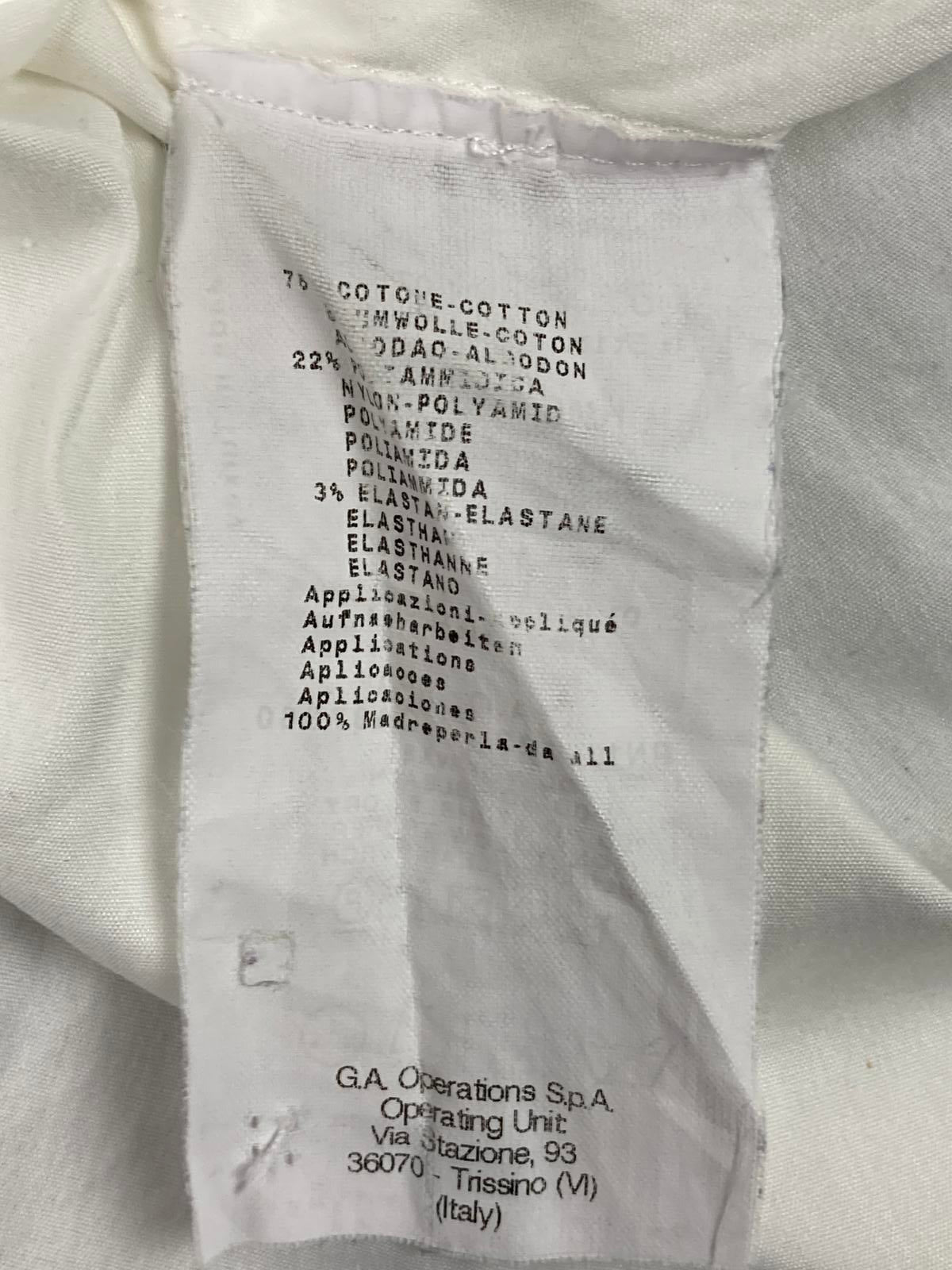 Armani Collezioni Dress Shirt White Pleated Front Women’s Size 16