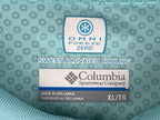 Columbia PFG Omni-Freeze Zero Polo Shirt Mens Aqua Blue Fishing Golf Top Sz XL