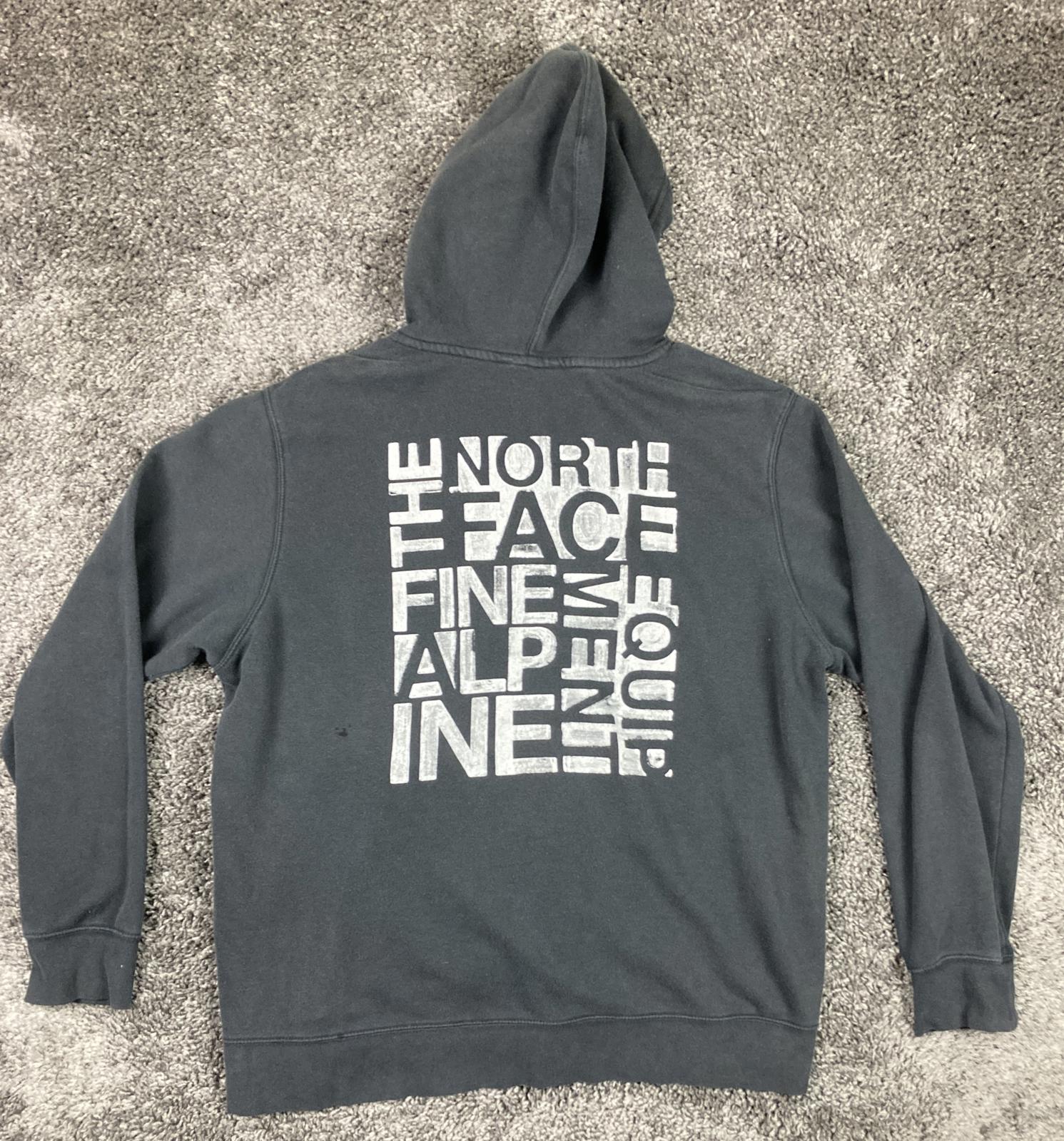 The North Face Fine Alpine Equipment Graphic Black Pullover Hoodie Men's XL