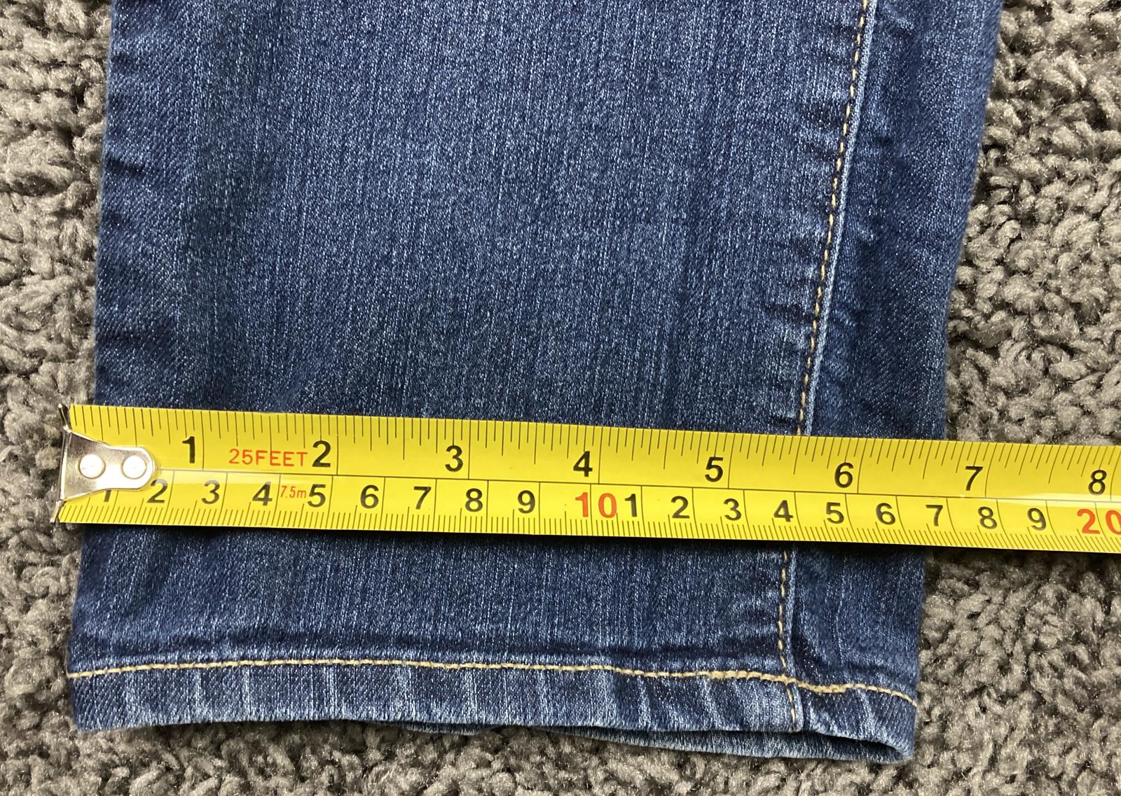 Paige Jeans Peg Straight Womens Blue Stretch Denim Size 27