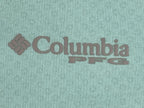 Columbia PFG Omni-Freeze Zero Polo Shirt Mens Aqua Blue Fishing Golf Top Sz XL